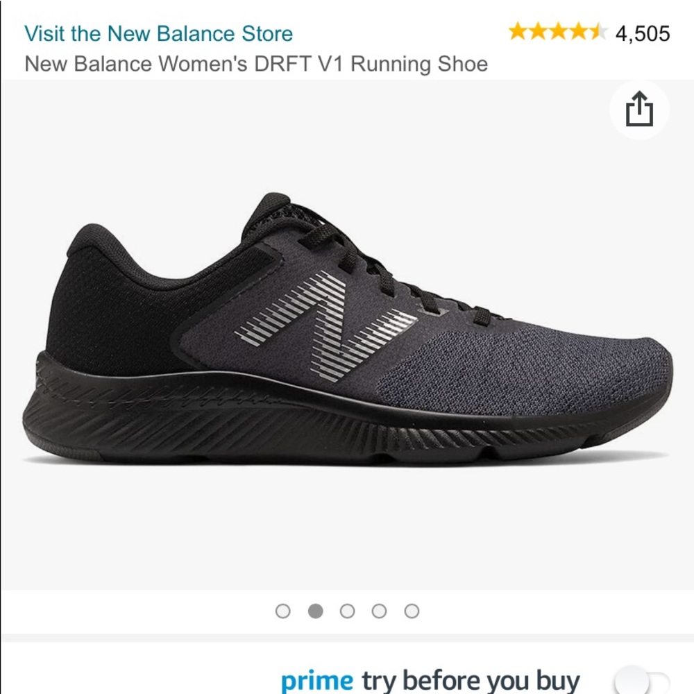 New balance black drift exercise shoe - Picture 1 of 9